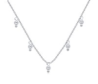 Pretty 5 Pearls of Ocean Silver Necklace SPE-3290